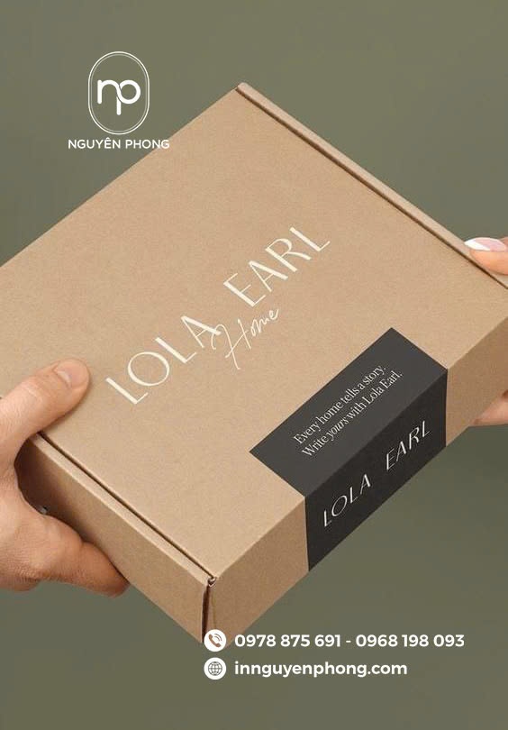 Một sản phẩm hộp sóng bồi giấy kraft